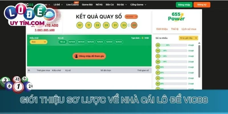 Giới thiệu sơ lược về nhà cái lô đề Vic88