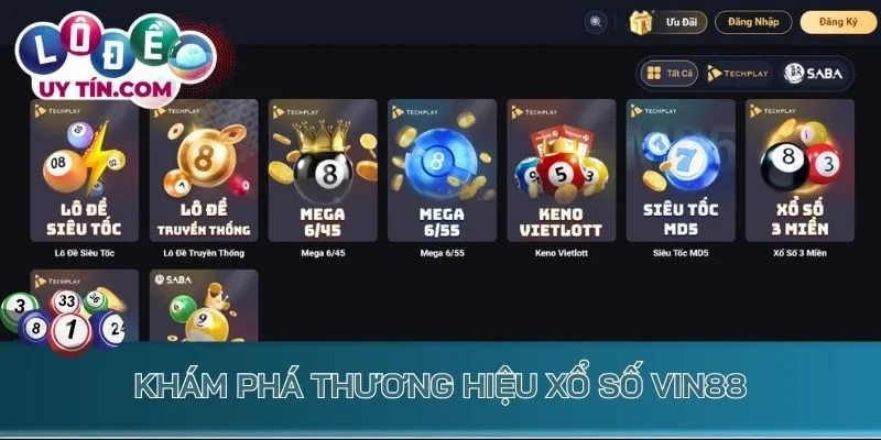 Khám phá thương hiệu xổ số Vin88