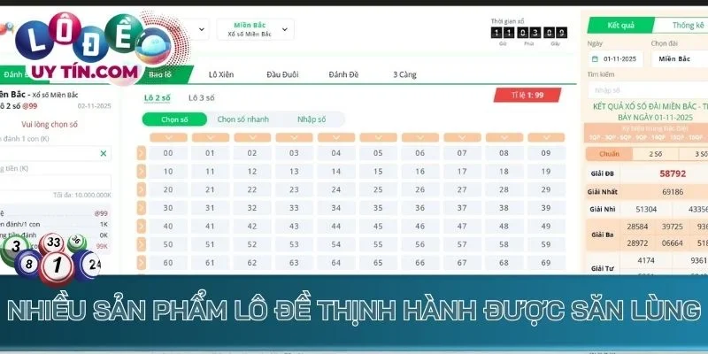 Nhiều sản phẩm lô đề thịnh hành được săn lùng