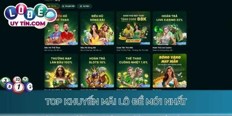 Top khuyến mãi lô đề mới nhất